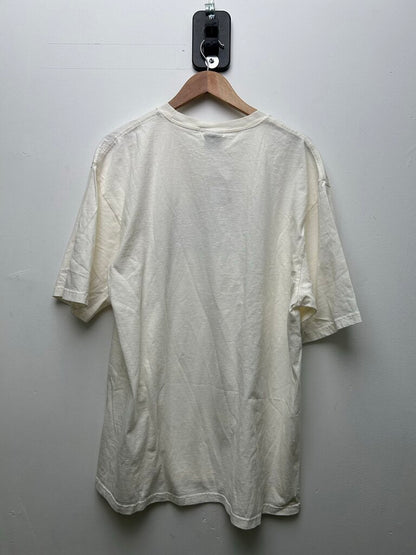 New Stussy Blue Arc Logo White Tee sz.XL
