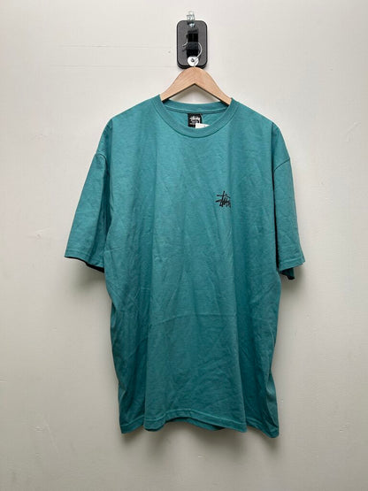 New Stussy Black Big Stock Ocean Blue Tee sz.XXL 2XL