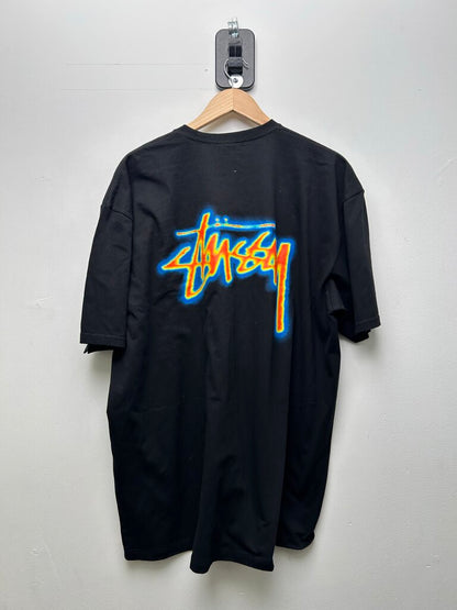 New Stussy Thermal Infrared Logo Black Tee sz.XXL 2XL