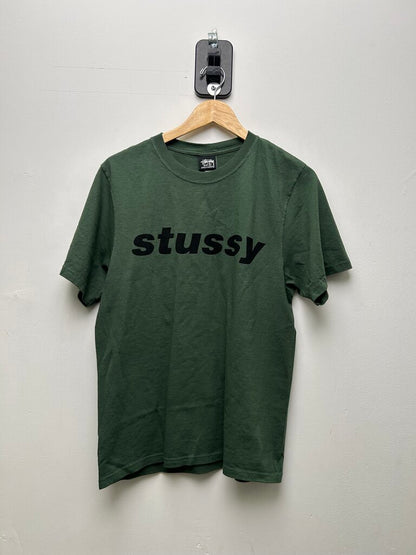 New Stussy Shark Pine Green Tee sz.S
