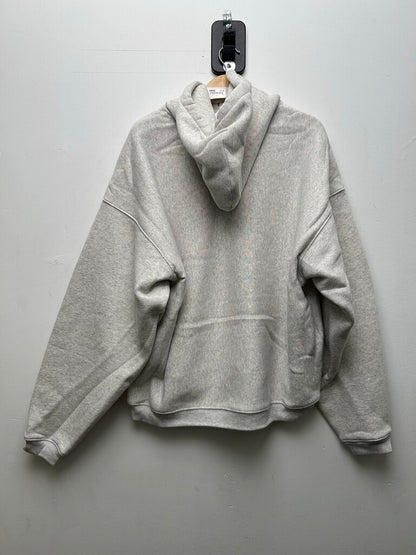 New Stussy STU Cream Patch Ash Heather Grey Hoodie sz.XL