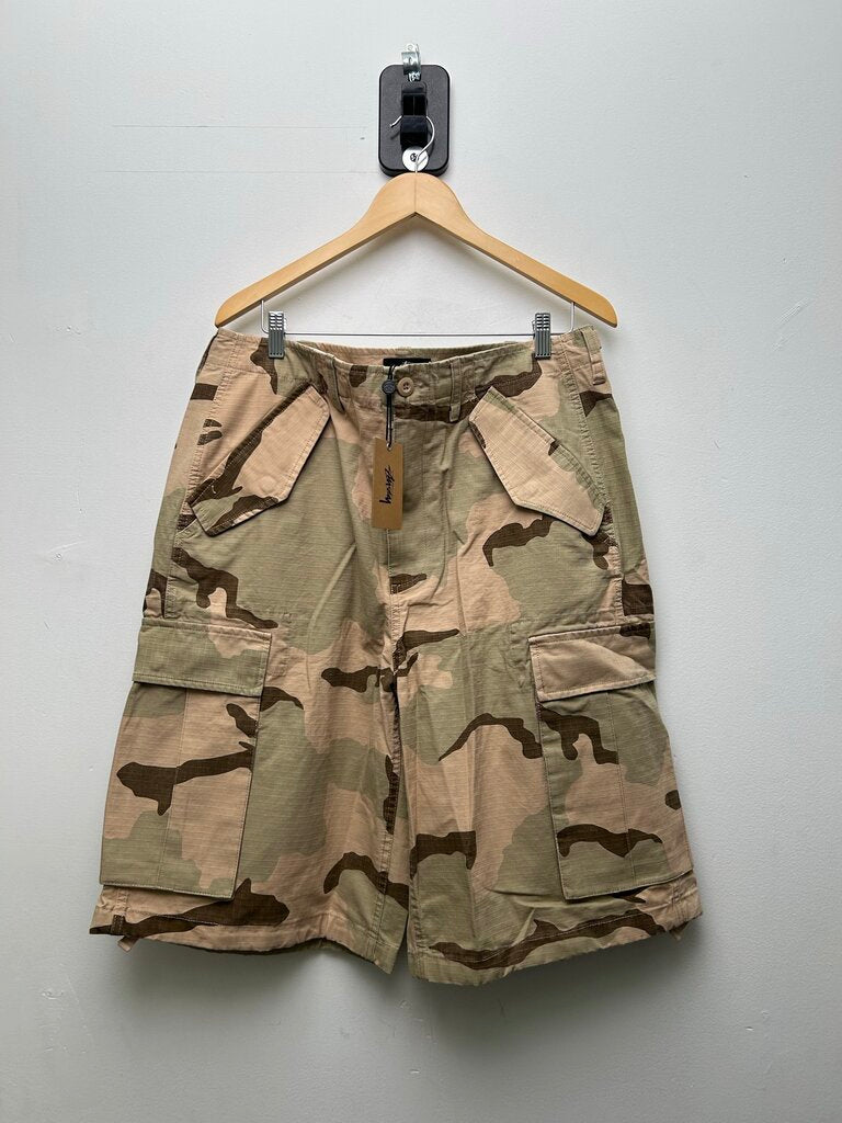 New Stussy Sand Camo Cargo Short sz.34