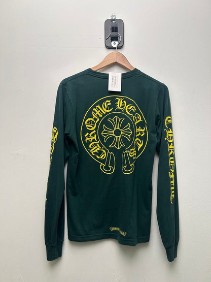 Preowned Chrome Heart Green Yellow Longsleeve Sz S