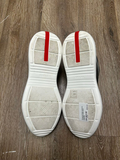 Preowned Prada Americas Cup Black White Silver sz.8(9.5M)