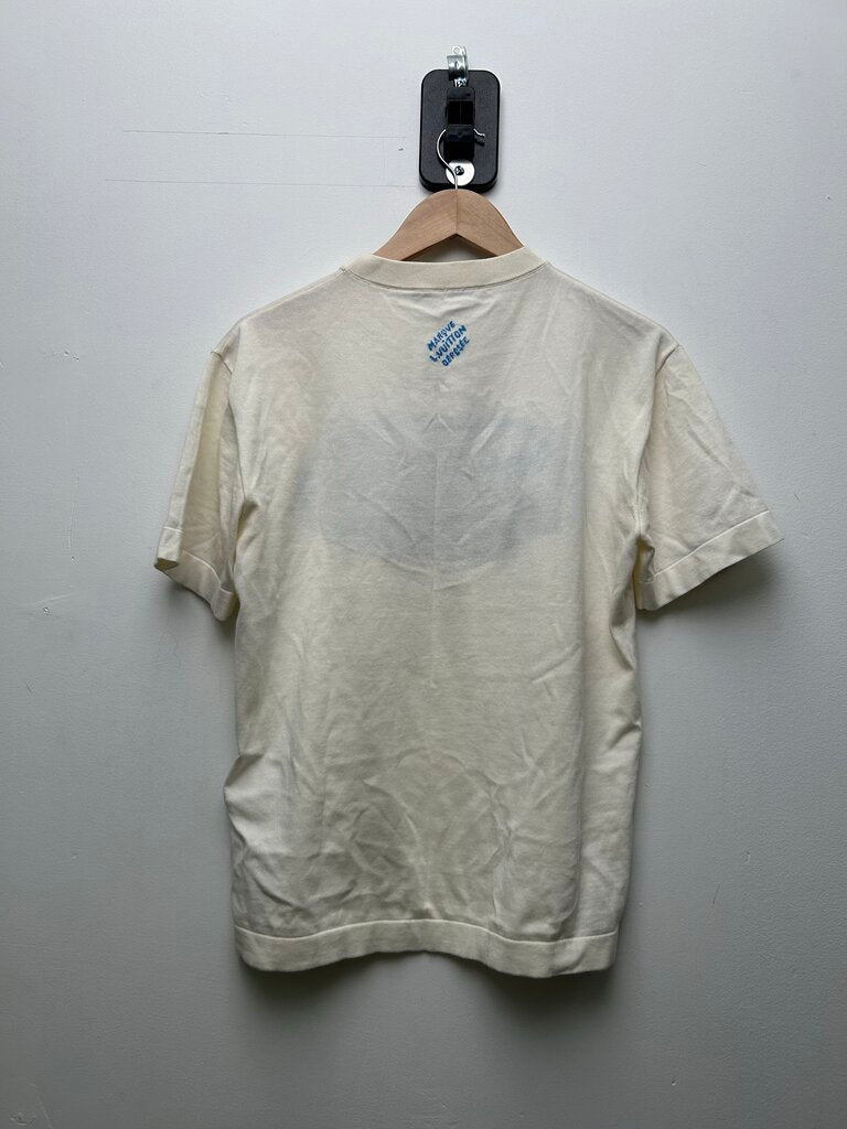 Preowned Louis Vuitton Cream White Island Tee Sz.XS