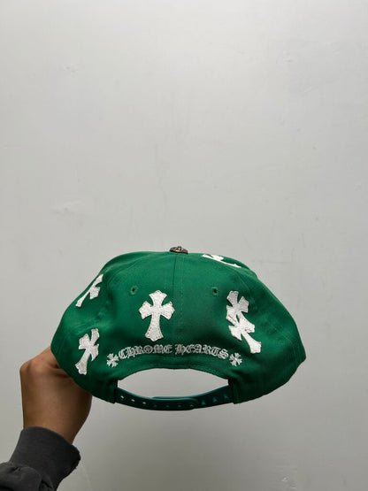 Preowned Chrome Hearts Green Patch hat