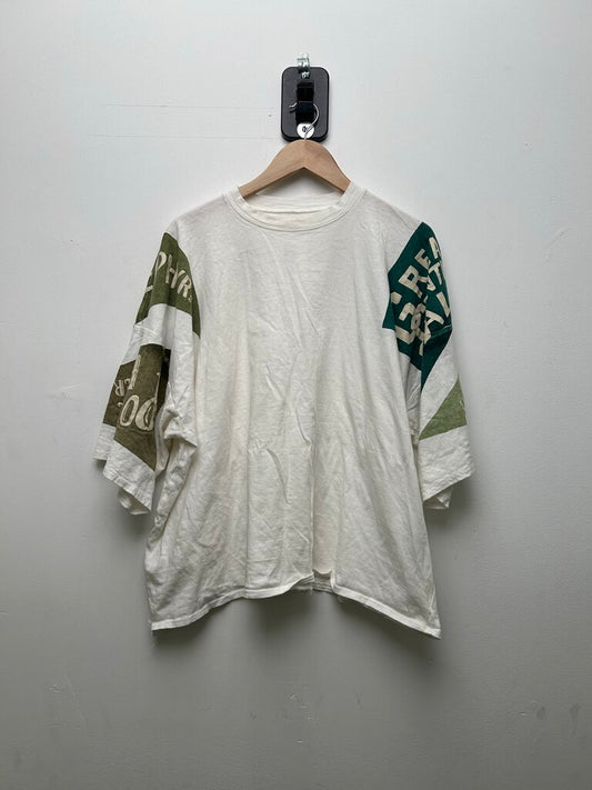 Preowned Kapital Blue Green Flag White Tee sz.1