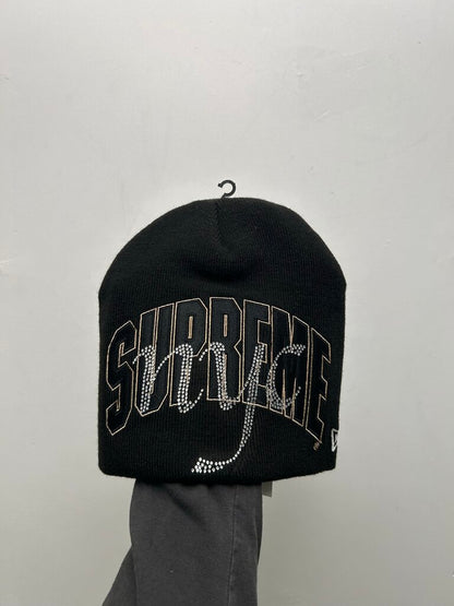 New Supreme New Era Rhinestone Black Brown NYC Beanie