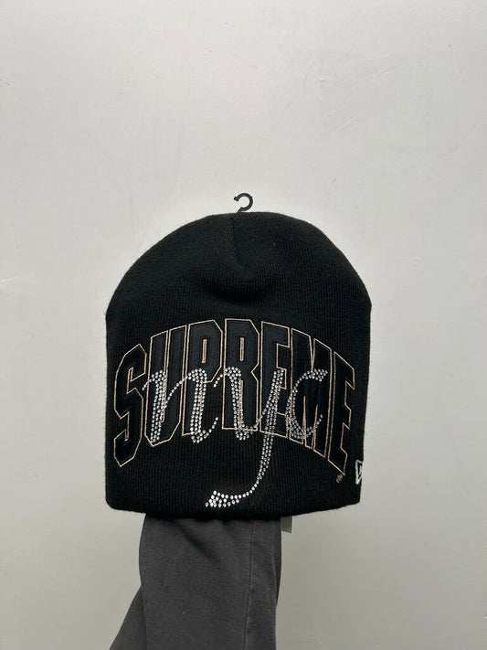 New Supreme New Era Rhinestone Black Brown NYC Beanie