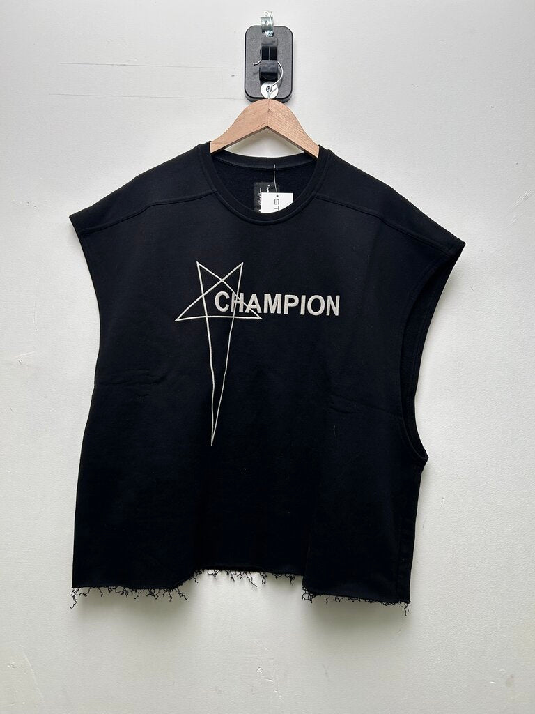 Preowned Rick Owens Champion Cutoff Tee Size XL