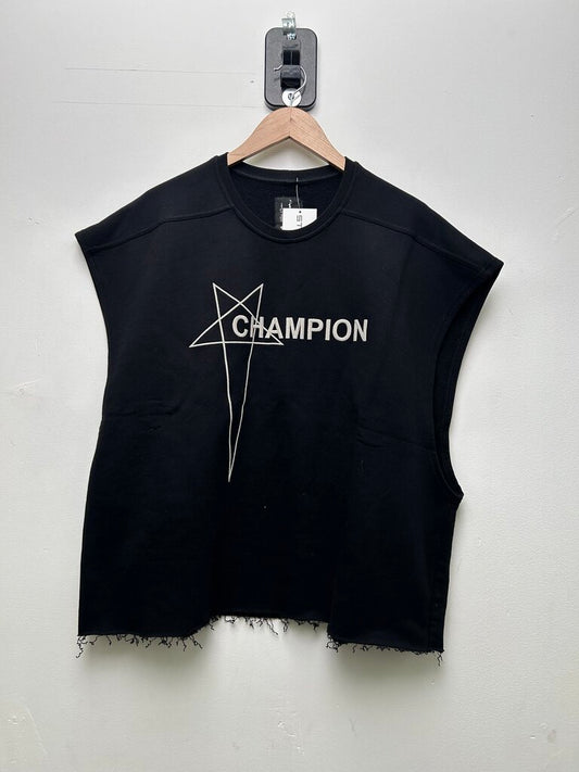 Preowned Rick Owens Champion Cutoff Tee Size XL