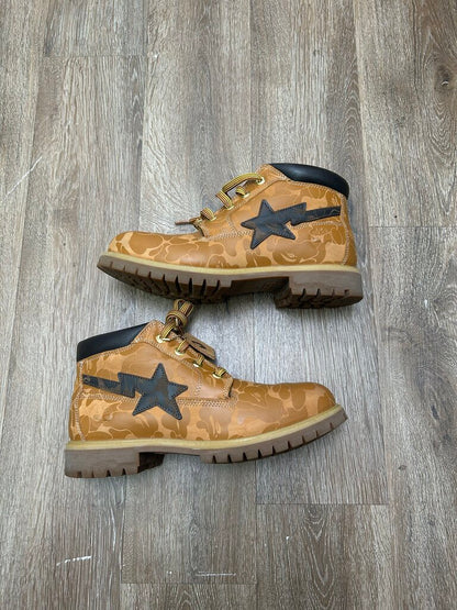 Preowned Bape Timberland Size 10