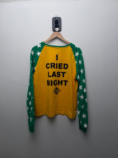 Preownee Happy Tears Long Sleeve Size Large