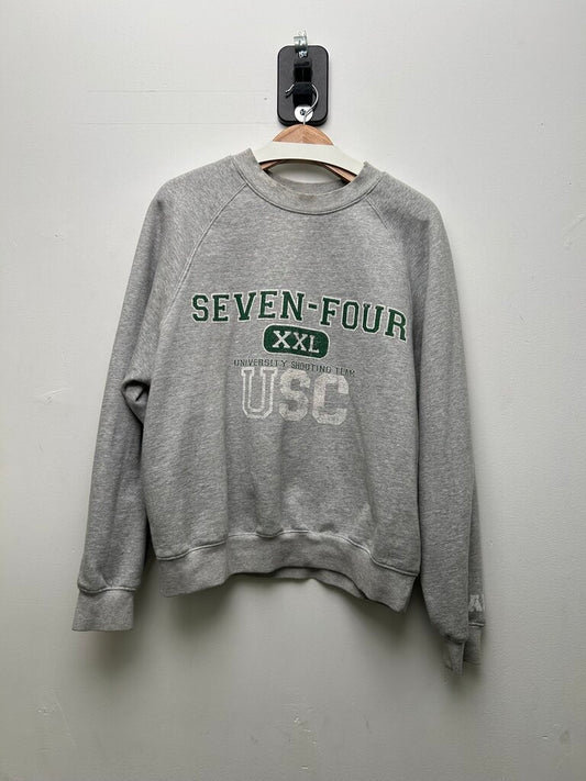 Preowned Seventy Four Grey Crewneck Size Small;
