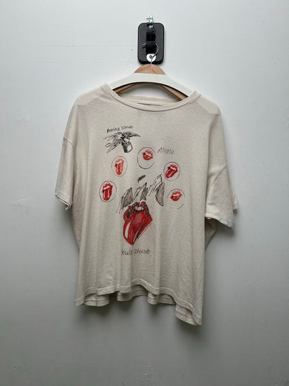New Paly White Rolling Stones Tee Sz.Medium