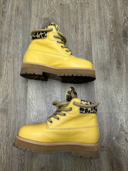 Preowned PDF Wheat Cheetah Boot Sz.43