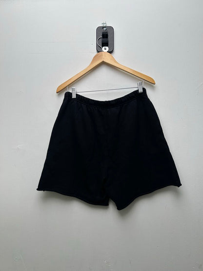 Preowned Celine Black White Logo Shorts Sz.Large