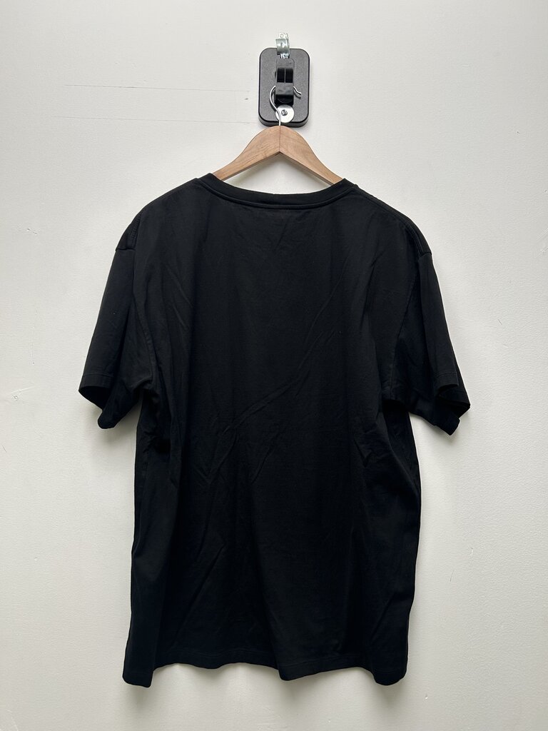 Preowned Celine Black White CC Paris Tee Sz.Large