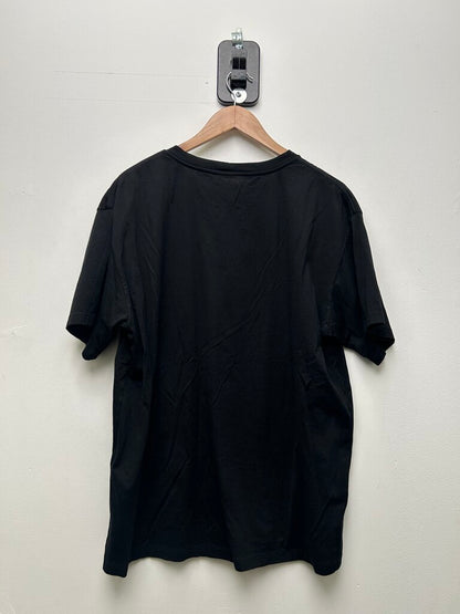 Preowned Celine Black White CC Paris Tee Sz.Large