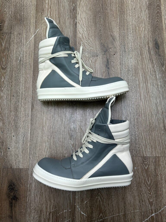 New Rick Owens Geobasket Washed Indigo Size 41.5