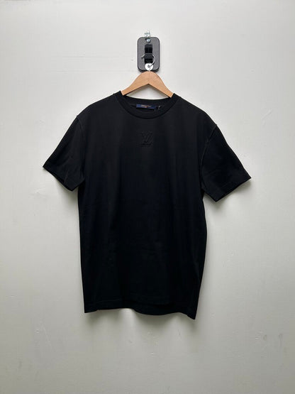 New Louis Vuitton Black Chest Logo Tee Size Large