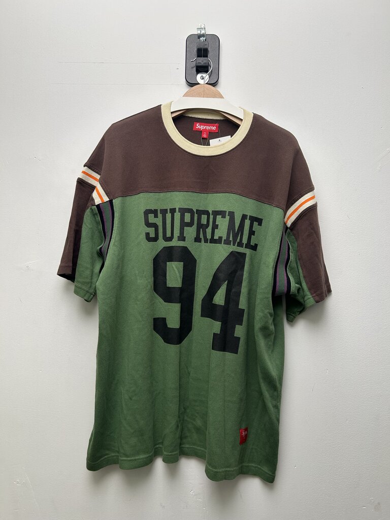 Supreme Green Brown 94 Jersey Tee Sz.XL