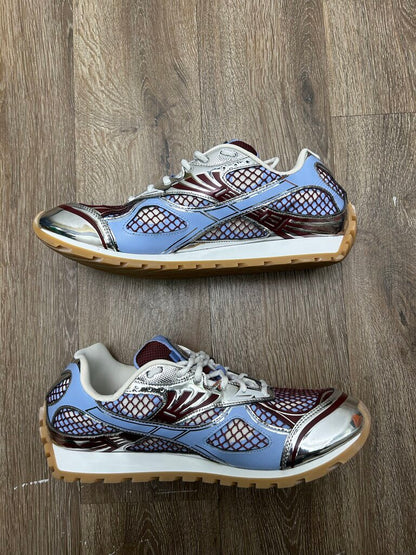 Preowned Bottega Orbit Red Blue Silver Sz.46