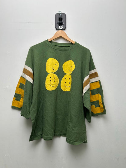 Preowned Kapital Smiley Green Stripe Tee Sz.3