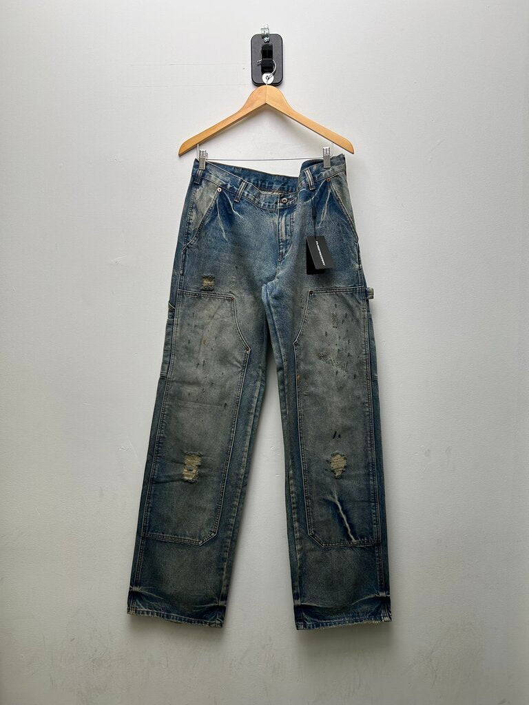 New Gv Gallery Distressed Denim Carpenters SZ.XXL