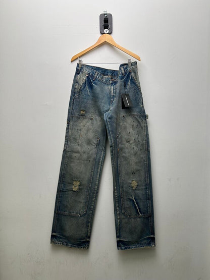 New Gv Gallery Distressed Denim Carpenters SZ.XXL