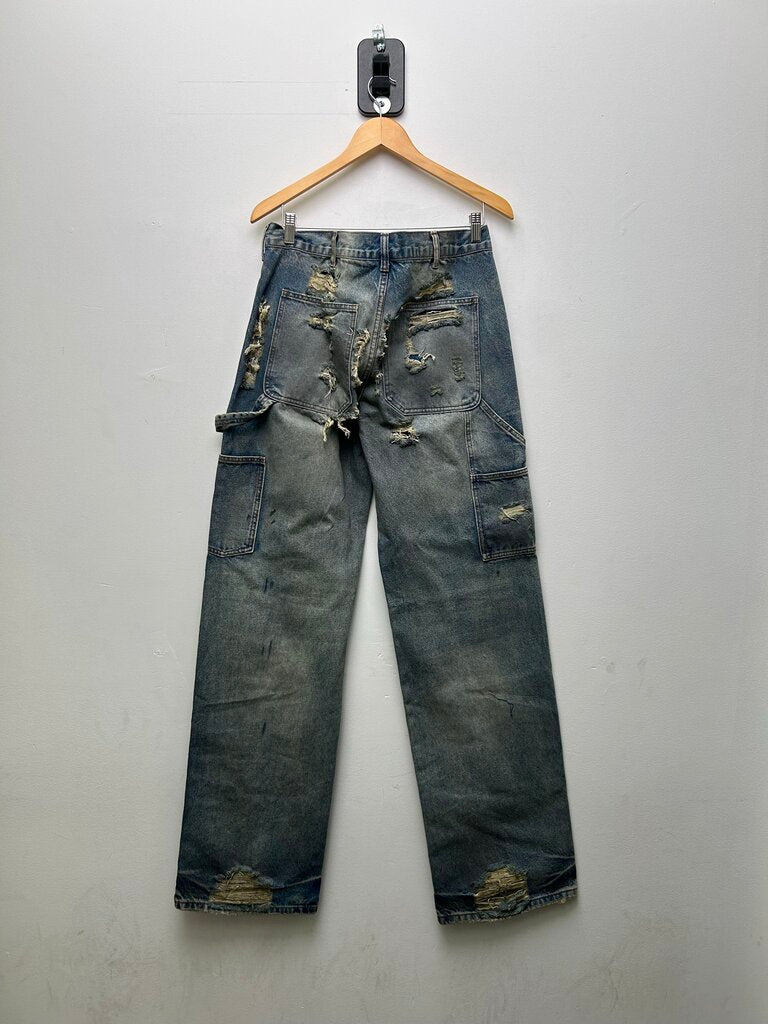 New Gv Gallery Distressed Denim Carpenters SZ.XXL