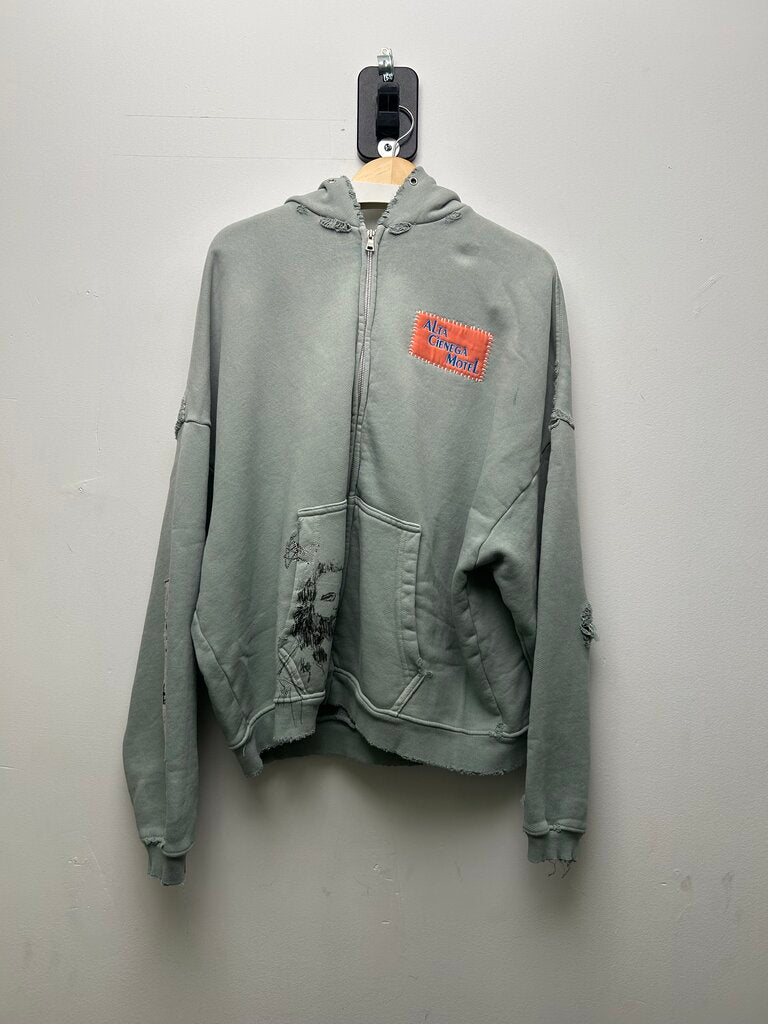 New Paly Motel Green Zip Size M/L
