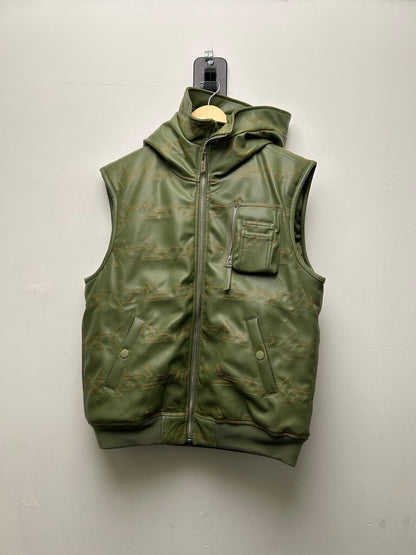 Preowned Sicko Leather Zip Jacket Size Large