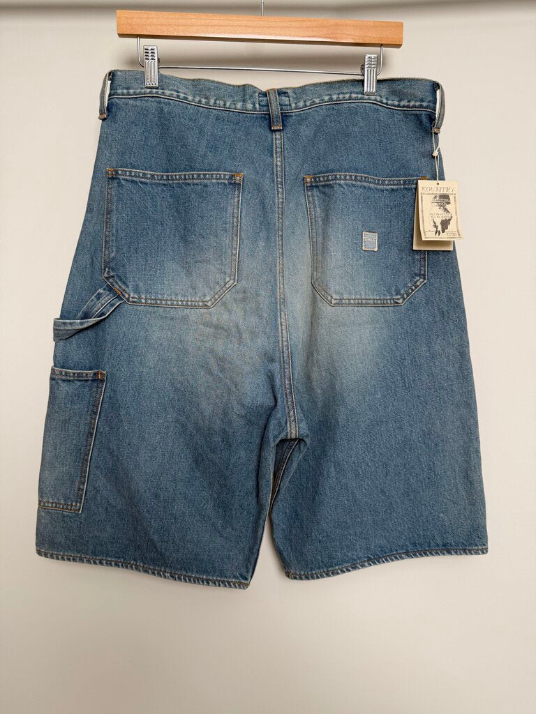 New Kapital Rhinestone Lightwash Double Knees size 36