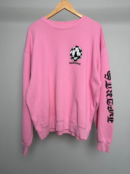 Preowned Chrome Heart Vanity Pink Crewneck size X: