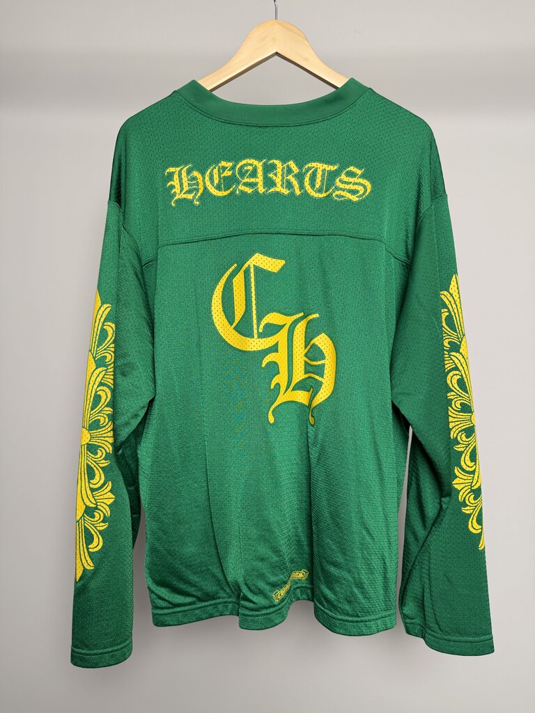 Preowned Chrome HEart Green L/S Jersey size 2XL