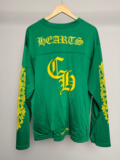 Preowned Chrome HEart Green L/S Jersey size 2XL