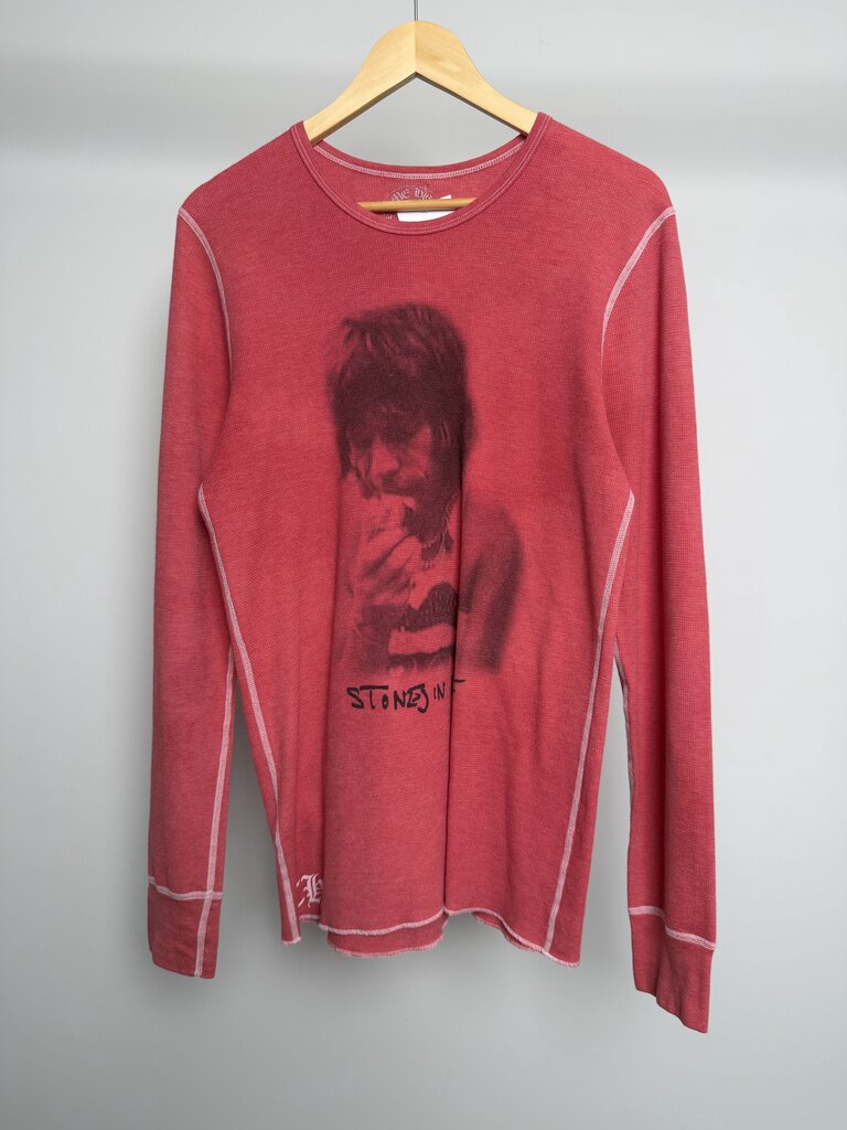 Preowned Chrome Heart Rolling Stones Waflle Thermal size XL
