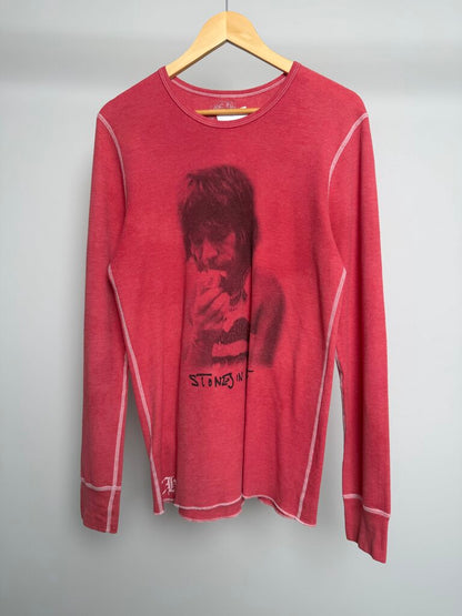 Preowned Chrome Heart Rolling Stones Waflle Thermal size XL