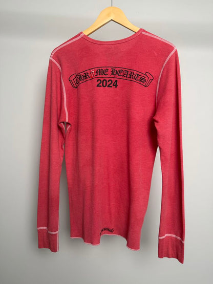 Preowned Chrome Heart Rolling Stones Waflle Thermal size XL