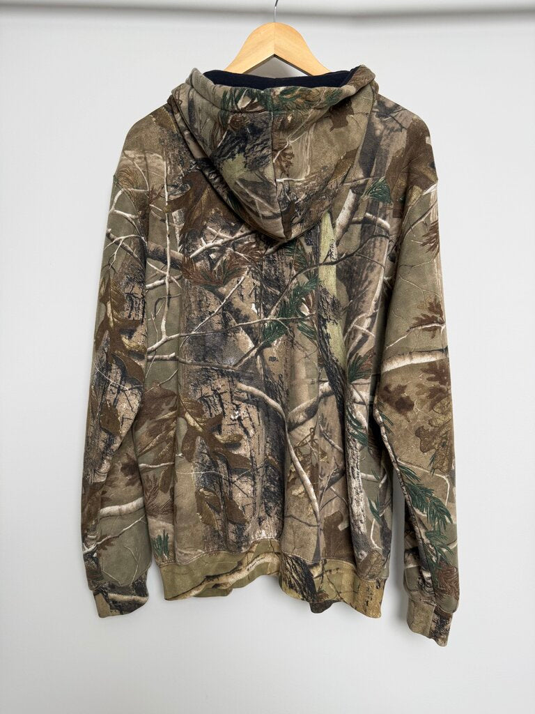 90s-2000s Carhartt Camo Zip Up Hoodie size L