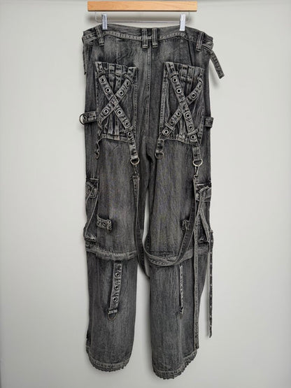 Tripp Grey Black Baggy Pants size L