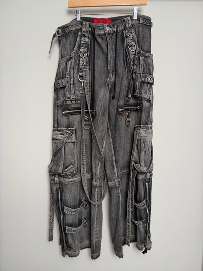 Tripp Grey Black Baggy Pants size L