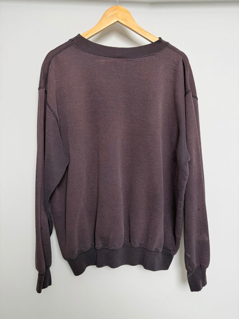 90s Carhatt Distressed Sundyed Black Crewneck size XL