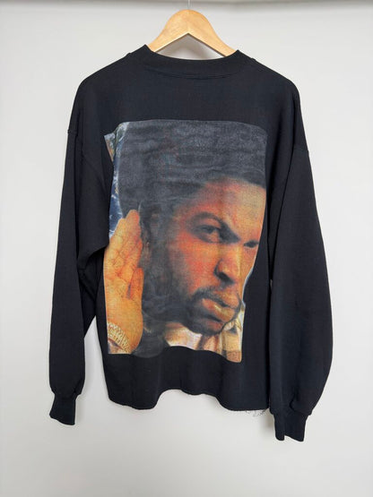 90s Ice Cube Cropped Black Crewneck size XL
