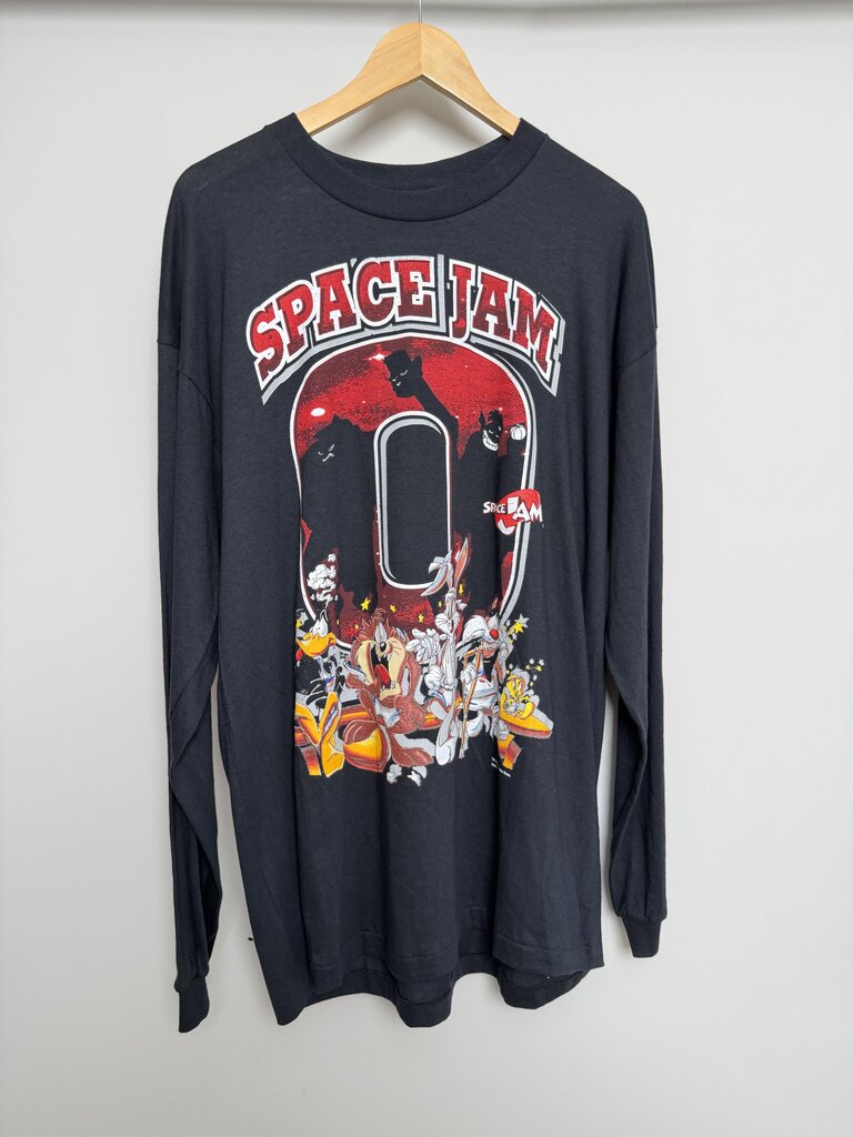 1998 Space Jam Red Black L/S size XL