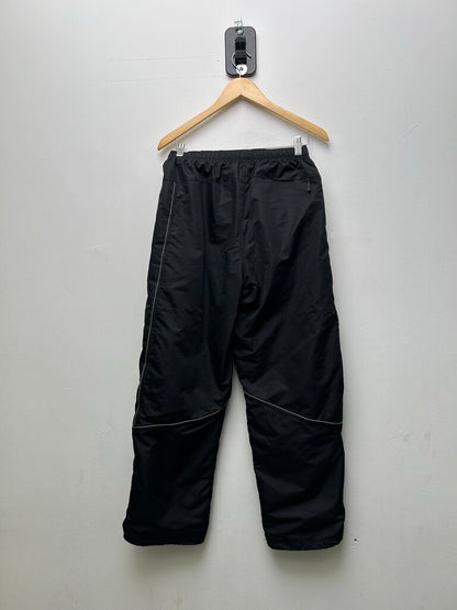 Preowned Supreme Black Reflective Piping Track Pants Size Small