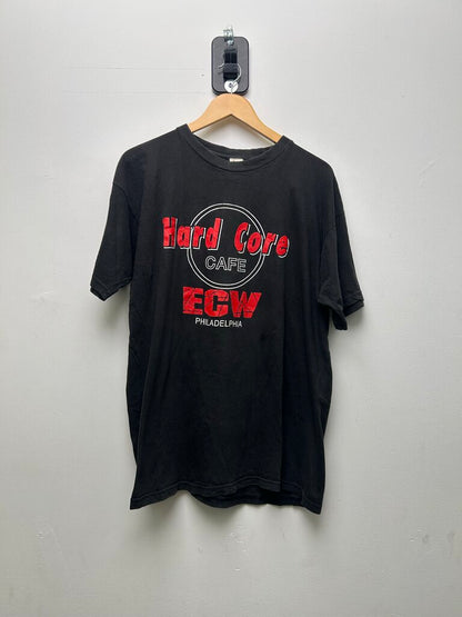 ECW Hard Core Cafe Philly Signed Black Tee Sz Xl