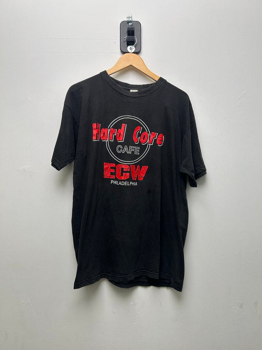 ECW Hard Core Cafe Philly Signed Black Tee Sz Xl