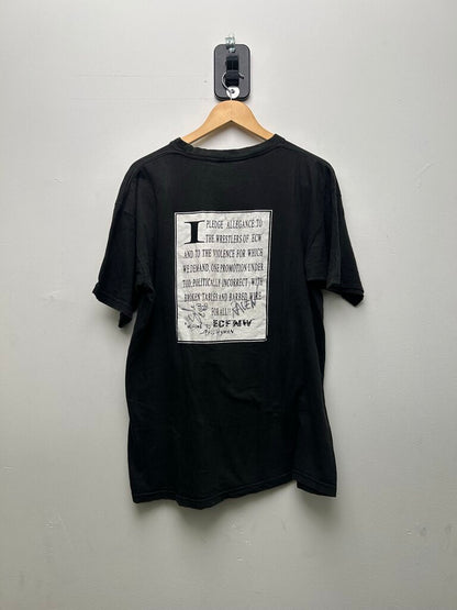 ECW Hard Core Cafe Philly Signed Black Tee Sz Xl